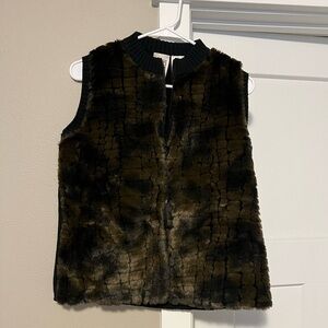 Parkhurst Brown and Black Faux Fur Vest